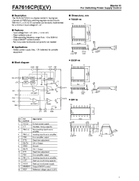 Datasheet FA7616CPE manufacturer Fuji