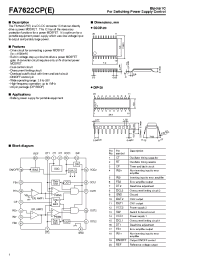 Datasheet FA7622CP manufacturer Fuji