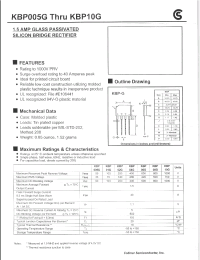 Datasheet KBP02G manufacturer Fuji