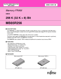 Datasheet MB85R256PF manufacturer Fuji