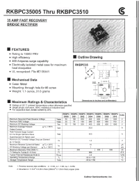 Datasheet RKBPC3501 manufacturer Fuji