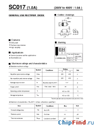 Datasheet SC017-4 manufacturer Fuji