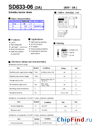 Datasheet SD833-06 manufacturer Fuji