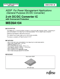 Datasheet 20SVP10M manufacturer Fujitsu