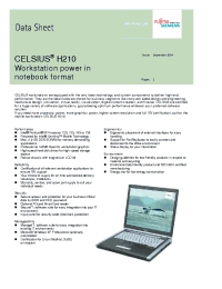 Datasheet DS_CELSIUS_H210 manufacturer Fujitsu