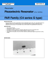Datasheet FAR-C4CG-0800-M manufacturer Fujitsu