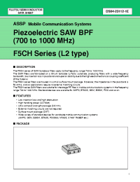 Datasheet FAR-F5CH-820M00-L2FV manufacturer Fujitsu