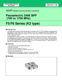 Datasheet FAR-F6CE-1G9600-L2XY-V manufacturer Fujitsu