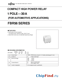 Datasheet FBR56ND09-W manufacturer Fujitsu