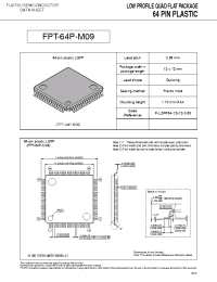 Datasheet FPT-64P-M09 manufacturer Fujitsu