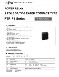 Datasheet FTR-F4AK048T manufacturer Fujitsu