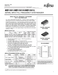 Datasheet MB1501 manufacturer Fujitsu