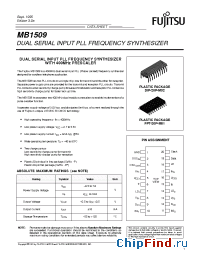 Datasheet MB1509 manufacturer Fujitsu
