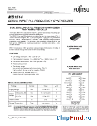 Datasheet MB1514 manufacturer Fujitsu