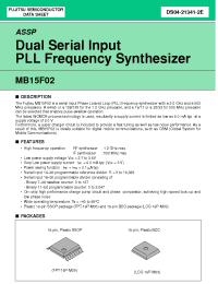 Datasheet MB15F02PV manufacturer Fujitsu