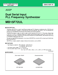Datasheet MB15F72ULPVA manufacturer Fujitsu
