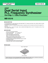 Datasheet MB15U10PFV manufacturer Fujitsu