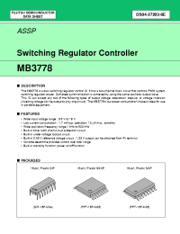 Datasheet MB3778PF manufacturer Fujitsu