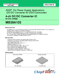 Datasheet MB39A103PFT manufacturer Fujitsu
