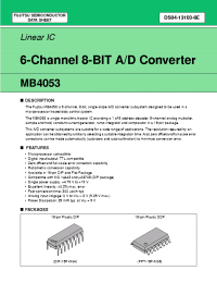 Datasheet MB4053 manufacturer Fujitsu