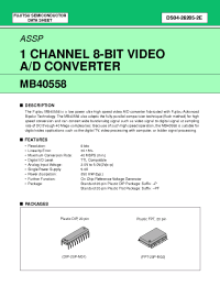 Datasheet MB40558 manufacturer Fujitsu
