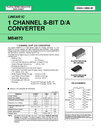Datasheet MB4072 manufacturer Fujitsu