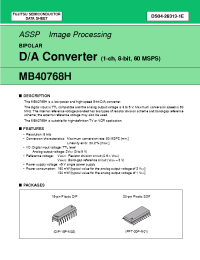 Datasheet MB40768H manufacturer Fujitsu