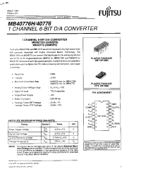 Datasheet MB40776 manufacturer Fujitsu