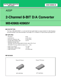 Datasheet MB40968V manufacturer Fujitsu