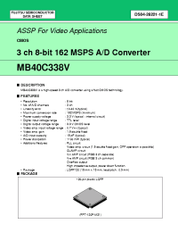 Datasheet MB40C338V manufacturer Fujitsu