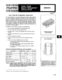Datasheet MB4507A manufacturer Fujitsu