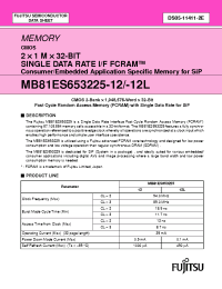 Datasheet MB81ES653225 manufacturer Fujitsu