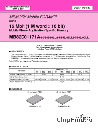 Datasheet MB82D01171A-80LLPBT manufacturer Fujitsu