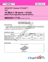 Datasheet MB82D01171B-60LL manufacturer Fujitsu