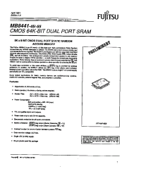 Datasheet MB8441-45 manufacturer Fujitsu