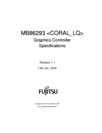 Datasheet MB86293 manufacturer Fujitsu