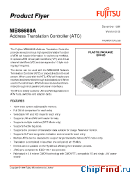 Datasheet MB86689A manufacturer Fujitsu
