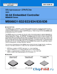 Datasheet MB86831-80 manufacturer Fujitsu