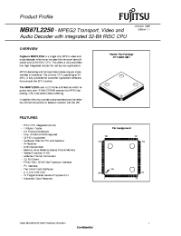 Datasheet MB87L2250 manufacturer Fujitsu