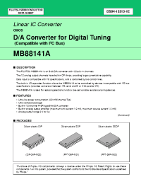 Datasheet MB88141AP manufacturer Fujitsu
