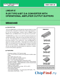 Datasheet MB88346BP manufacturer Fujitsu