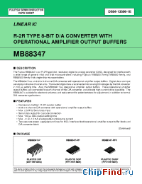 Datasheet MB88347-P manufacturer Fujitsu
