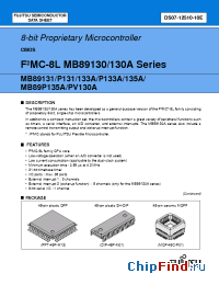 Datasheet MB89131PFM manufacturer Fujitsu
