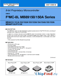 Datasheet MB89P155-201 manufacturer Fujitsu