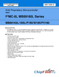 Datasheet MB89P165-201-PF manufacturer Fujitsu