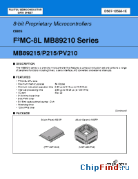 Datasheet MB89P215 manufacturer Fujitsu