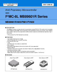 Datasheet MB89P601 manufacturer Fujitsu