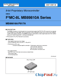 Datasheet MB89P817A manufacturer Fujitsu