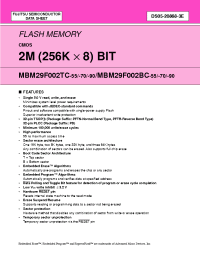 Datasheet MBM29F002TC manufacturer Fujitsu