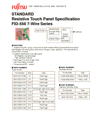 Datasheet N010-0550-T811 manufacturer Fujitsu